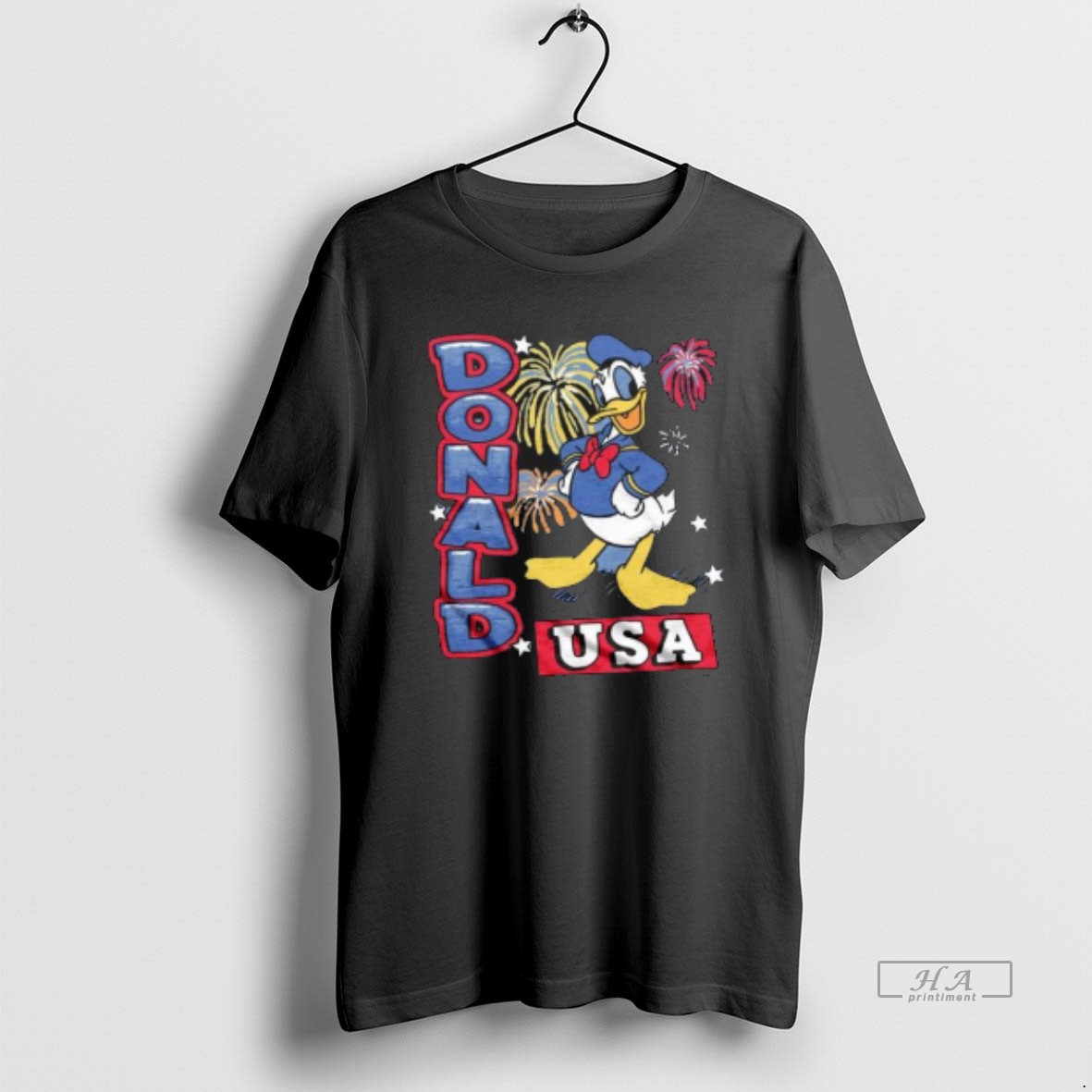 Official Donald Duck Usa Independence T Shirt