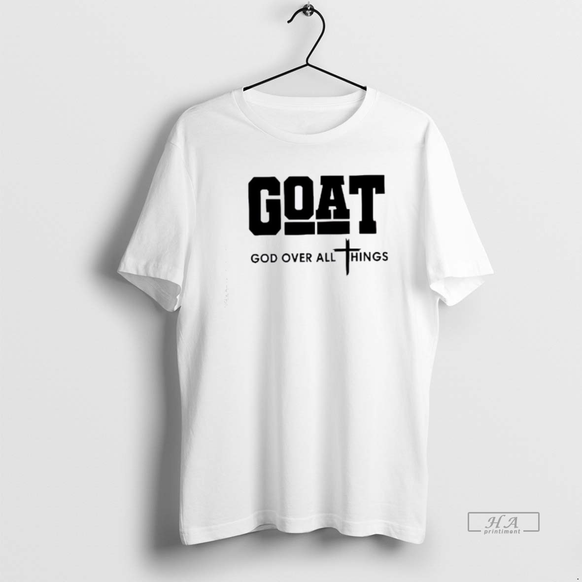 Official Goat God Over All Thing Christian Urban T Shirt