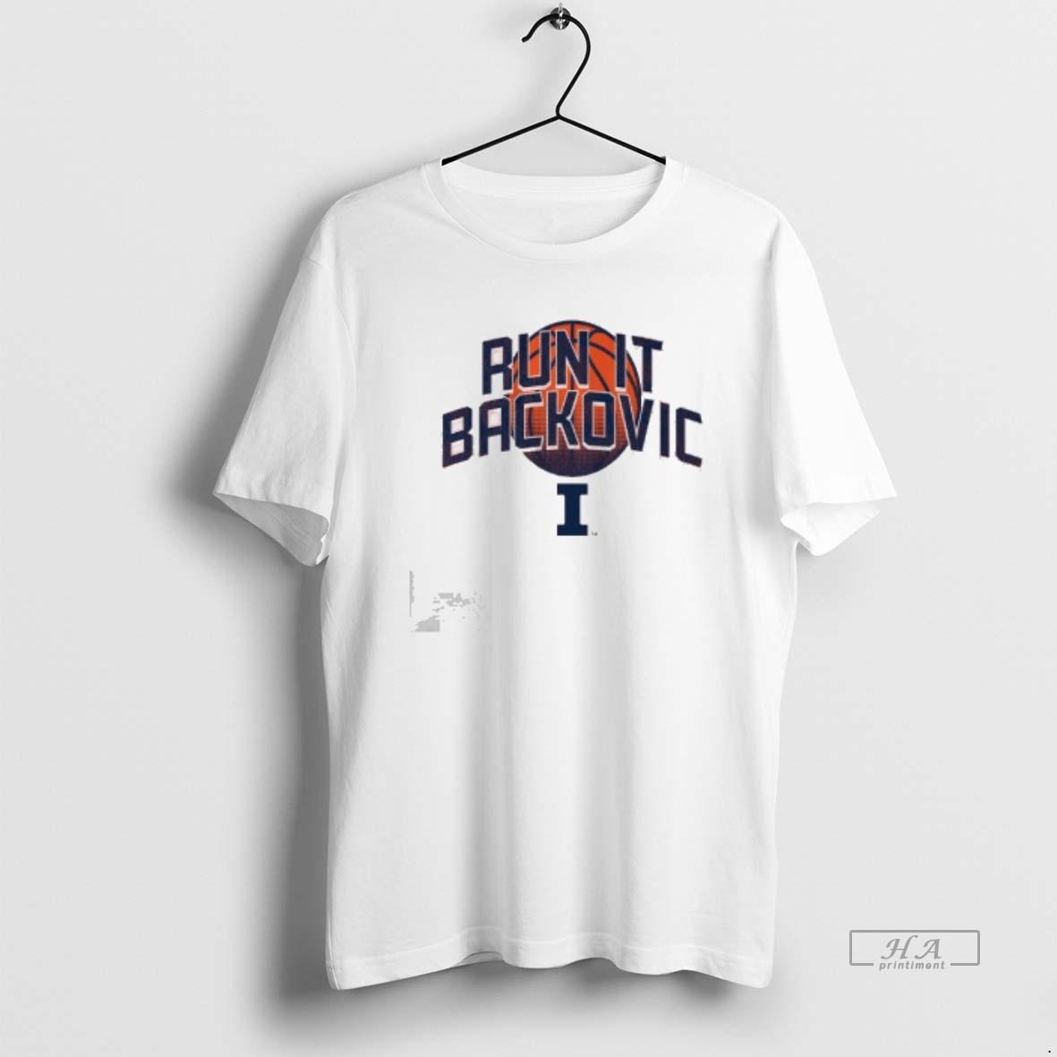 Official Illinois Basketball Run It Backovic T Shirt