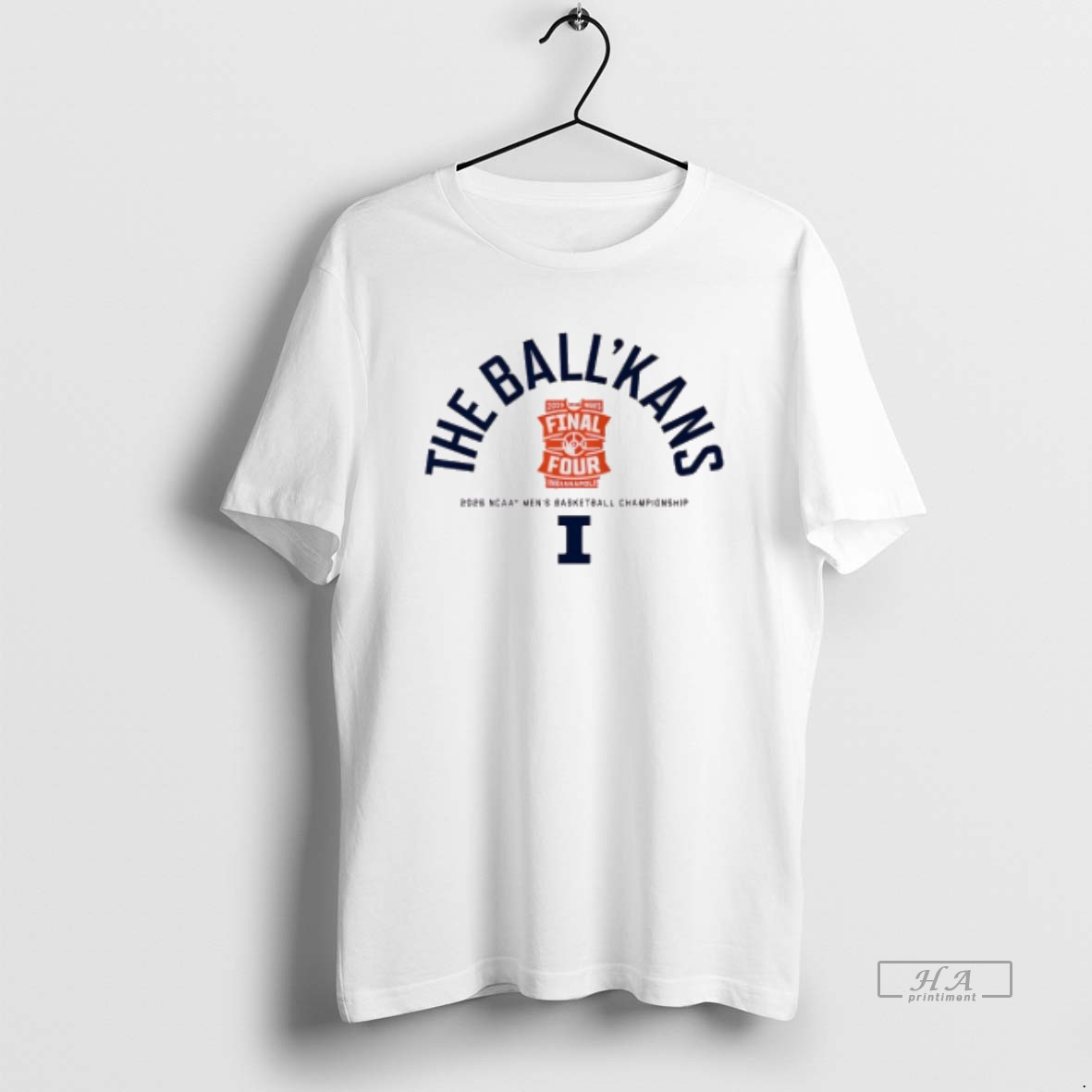 Official Illinois Fighting Illini The Ballkans 2026 Final Four Ncaa Mens Basketball Championship T Shirt