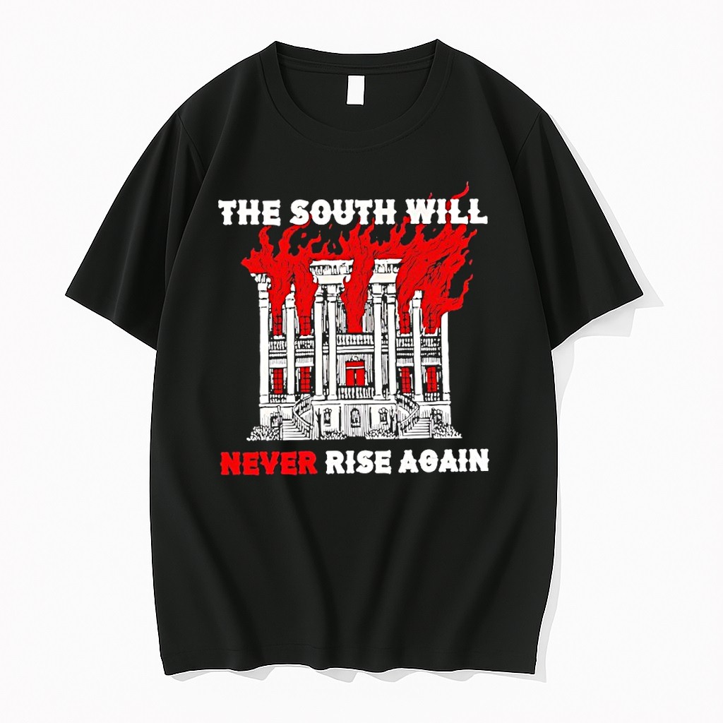 Official Mansion Fire The South Will Never Rise Again T Shirts