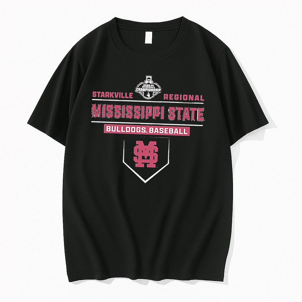 Official Mississippi State Bulldogs Baseball Starkville Regional 2026 Tee T Shirts