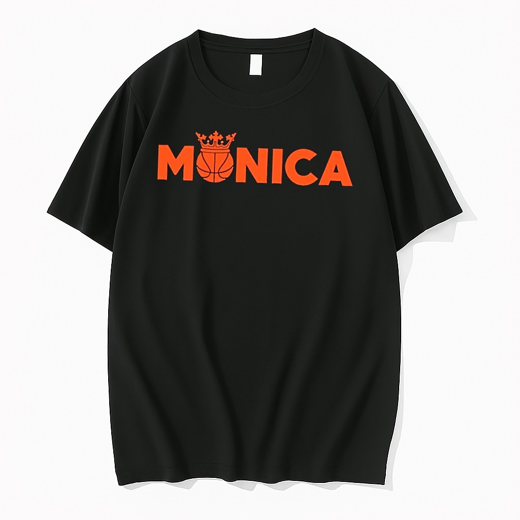 Official Monica Mcnutt Basketball Queen Black T Shirts