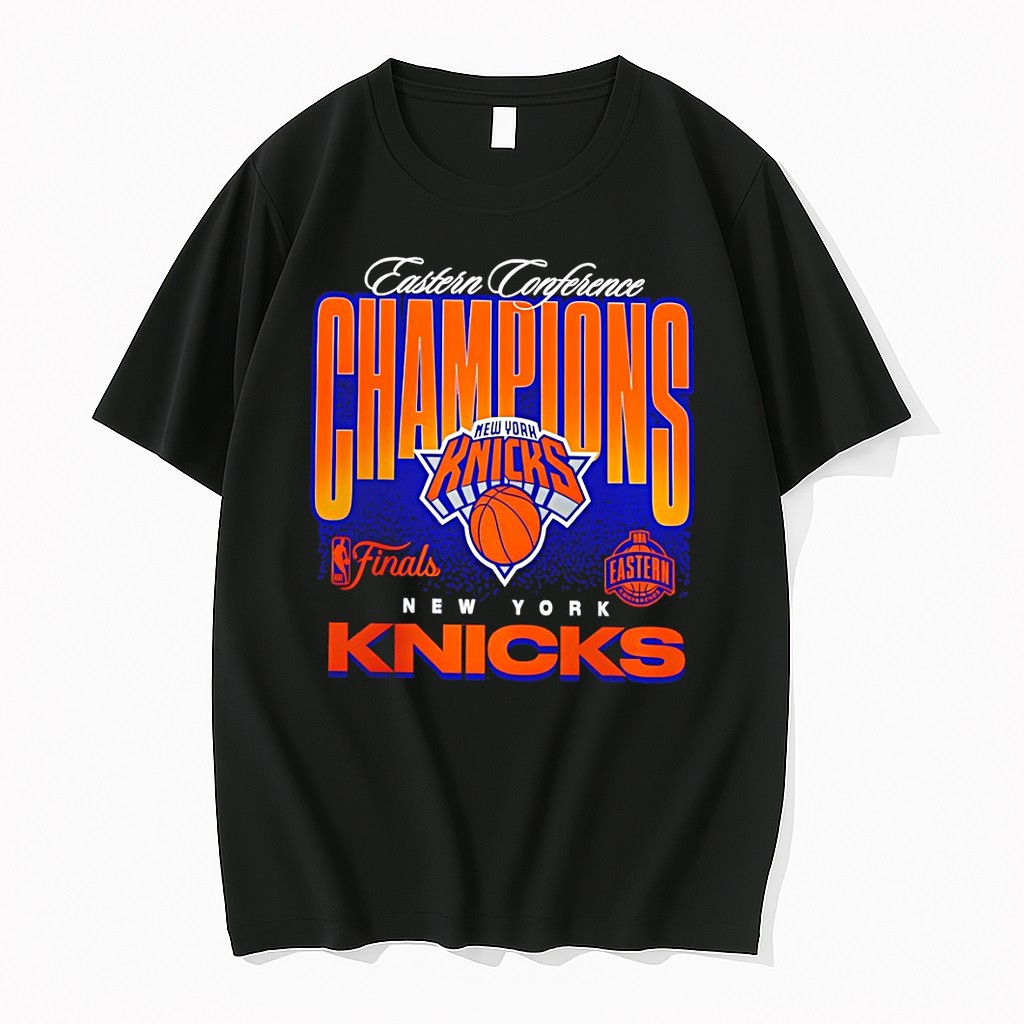 Official New York Knicks Basketball 2026 Playoffs Nba Eastern Conference Champions Heritage T Shirts