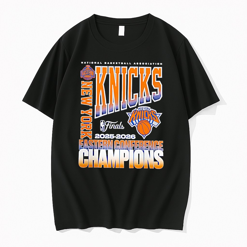 Official New York Knicks Basketball Nba Eastern Conference Champions National Basketball Association 2026 T Shirts