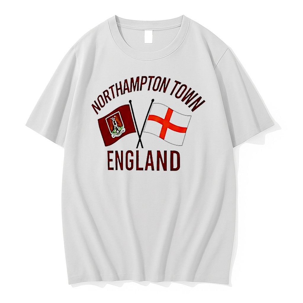 Official Northampton Town England Flags Football T Shirts