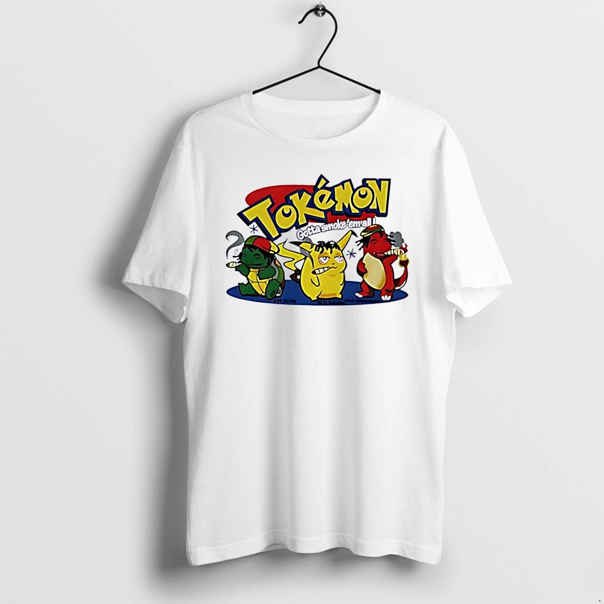 Official Pokemon Tokemon Gotta Smoke Em All White T Shirts