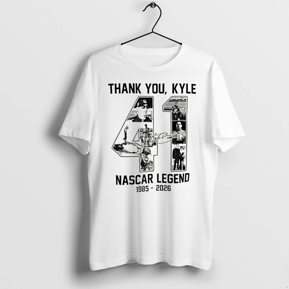 Official Rip Kyle Busch Tribute Thank You Kyle Nascar Legend 1985 2026 Signature T Shirts