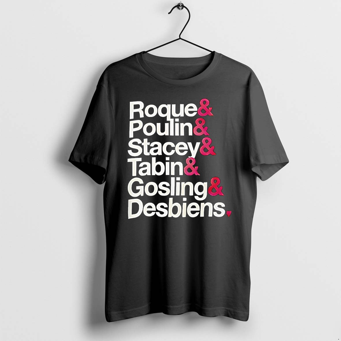 Official Roque Poulin Stacey Tabin Gosling Desbiens Modern Roster Montreal Victoire T Shirts