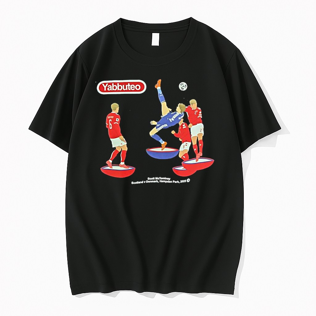 Official Scott Mctominay Scotland Denmarkfootball Bicycle Kick T Shirts