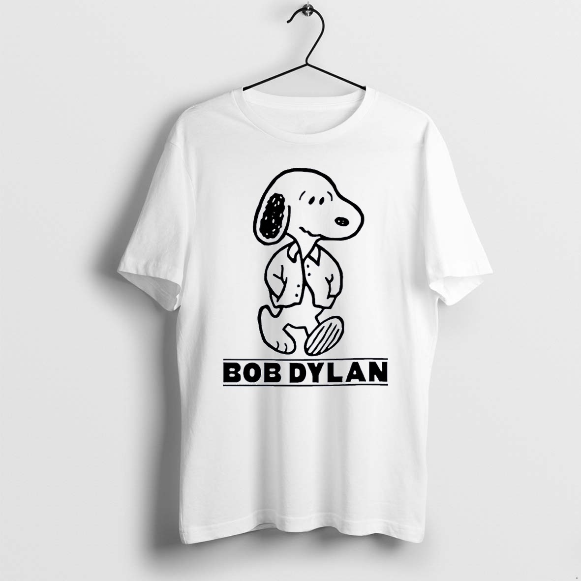 Official Snoopy Bob Dylan White T Shirts