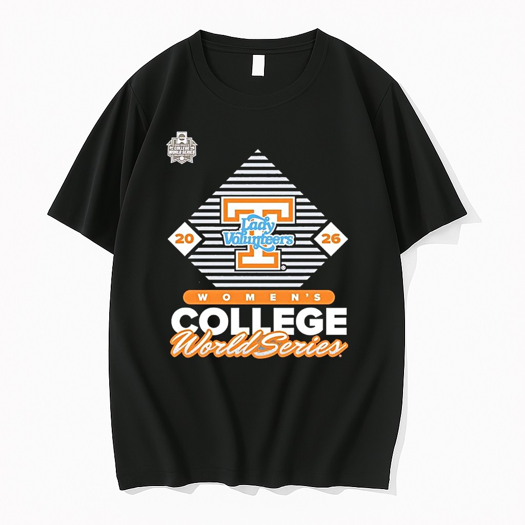 Official Tennessee Lady Volunteers 2026 Women S College World Series Ncaa Softball Diamond T Shirts