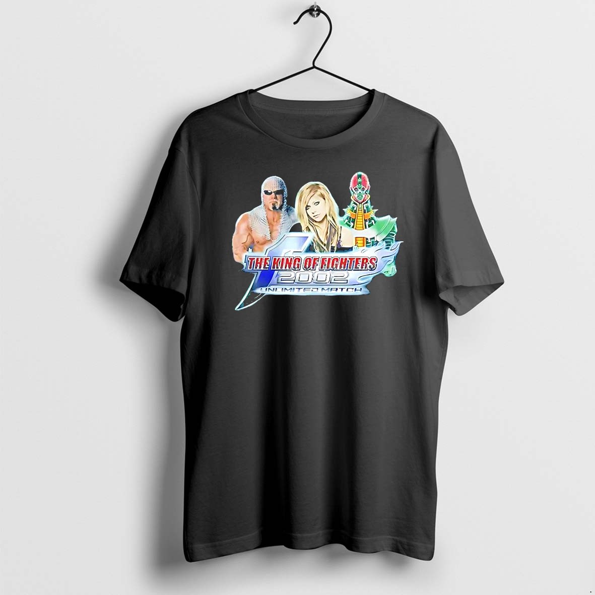 Official The King Of Fighters 2002 Unlimited Match Rick Steiner Avril Lavigne Krizalid Crossover Meme T Shirts