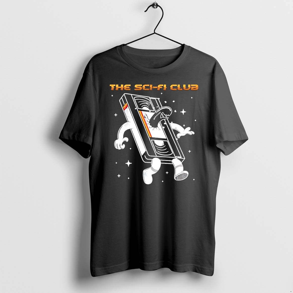 Official The Sci Fi Club Retro Vhs Tape Alien Monster T Shirts