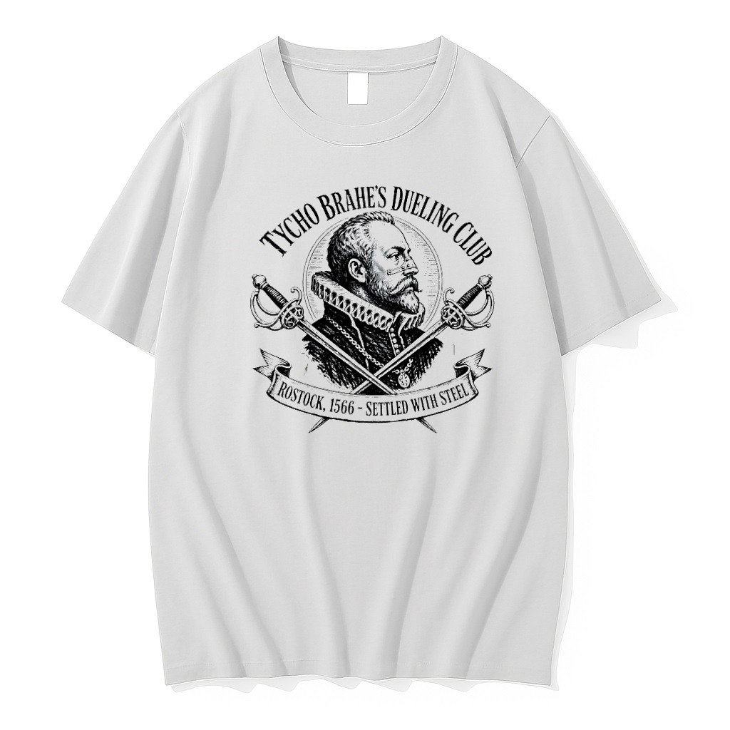 Official Tycho Brahes Dueling Club Rostock 1566 Settled With Steel Crossed Swords T Shirts