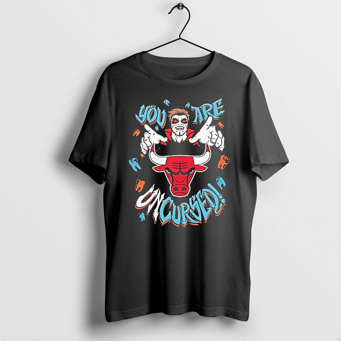 Official Wwe Drops Danhausen X Chicago Bulls You Are Uncursed T Shirts