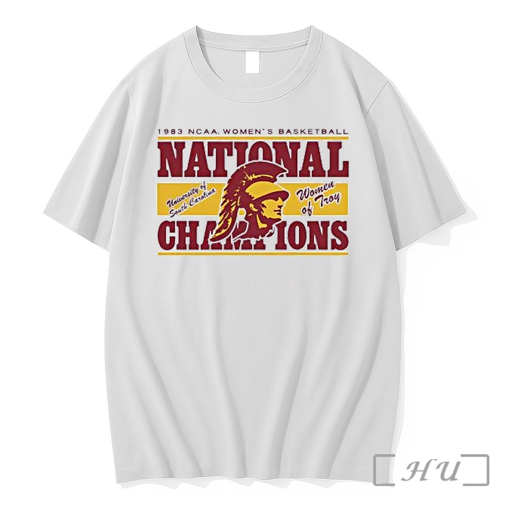 Officials 1983 Ncaa Womens Basketball National Champions Women Of Troy University Of South Carolina Trojan Premium T Shirts Sweater Hoodie