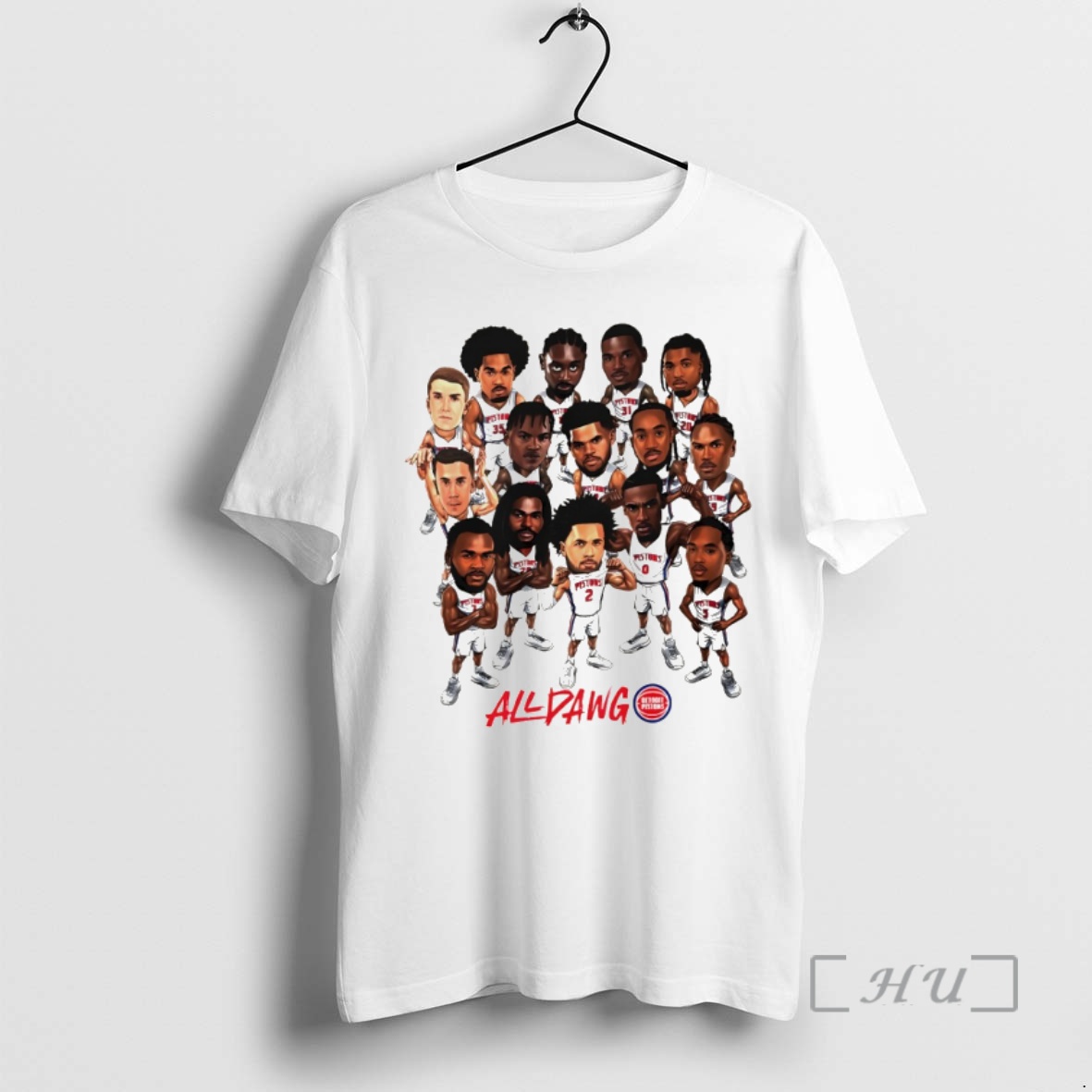 Officials All Dawg Detroit Pistons Baseball Playoffs Nba 2026 Players Cartoon Premium T Shirts Sweater Hoodie