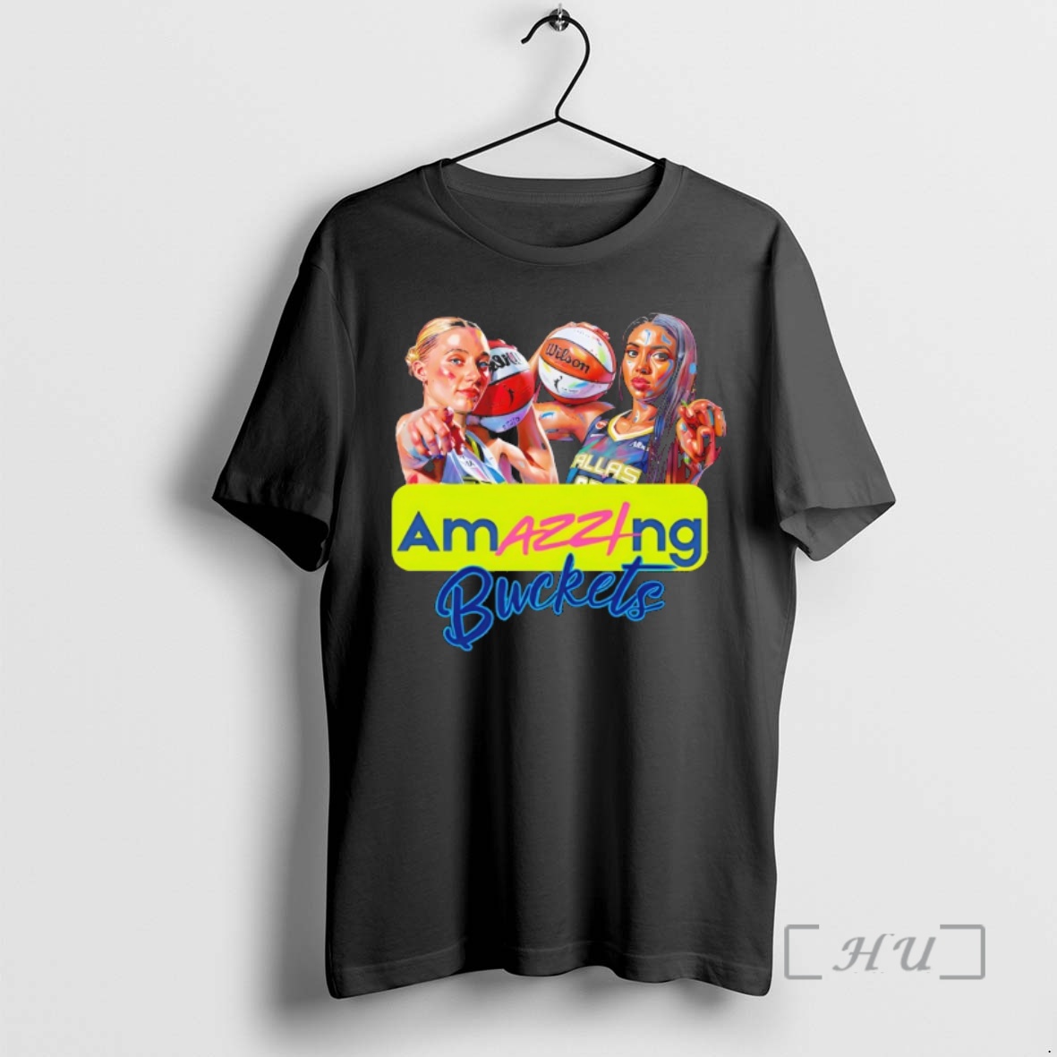 Officials Amazzing Buckets Paige Bueckers And Azzi Fudd Wnba Dallas Wings Vintage Premium T Shirts Sweater Hoodie