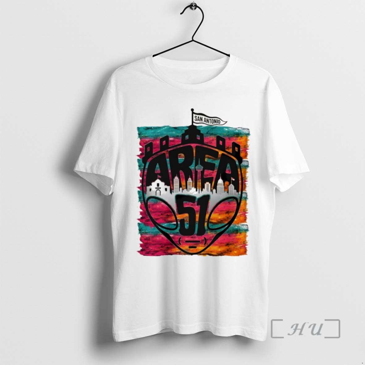 Officials Area 51 Fiesta Spurs Victor Wembanyama San Antonio Spurs Nba Colorful 2026 Premium T Shirts Sweater Hoodie