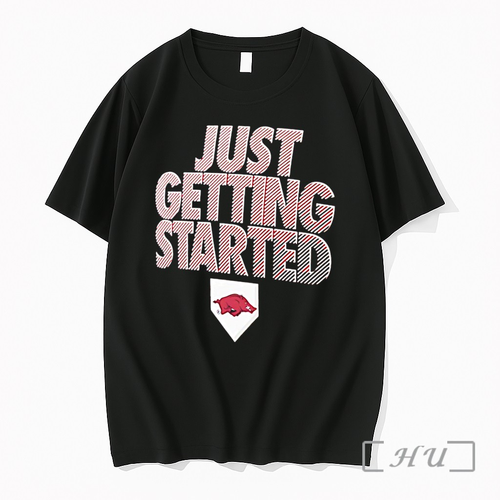 Officials Arkansas Razorbacks Softball 2026 Womens College World Just Getting Started Tee Premium T Shirts Sweater Hoodie