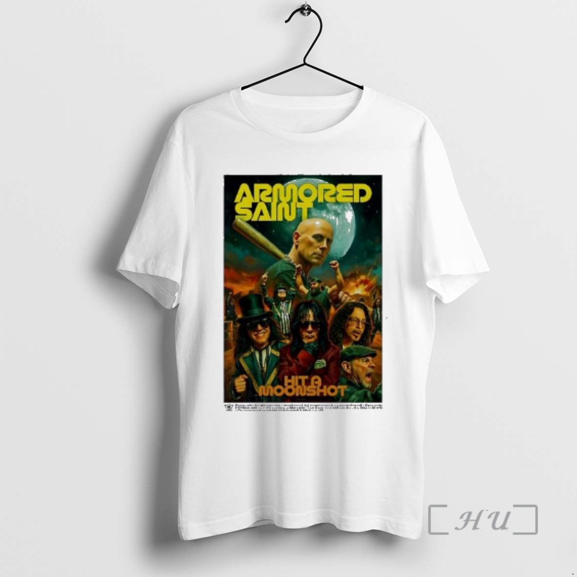 Officials Armored Saint Hit A Moonshot Heavy Metal Band Premium T Shirts Sweater Hoodie