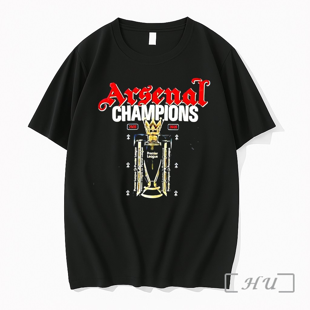 Officials Arsenal Champions Premier League 2025 2026 Trophy Premium T Shirts Sweater Hoodie
