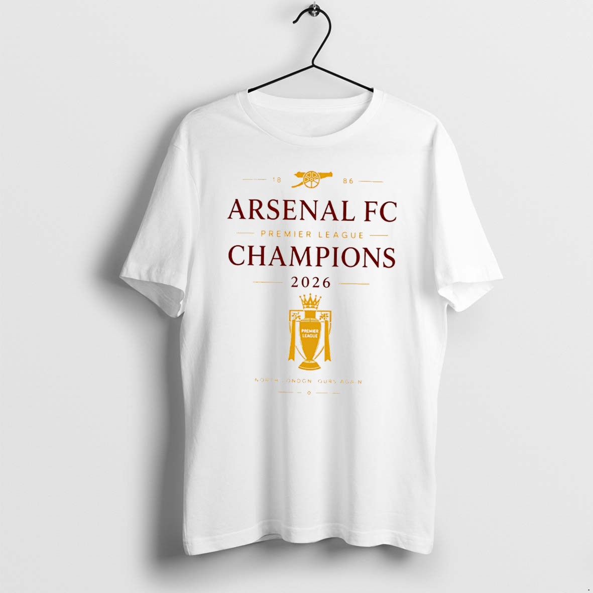 Officials Arsenal Fc Champions 2026 Premier League Winners Tee Premium T Shirt Sweatshirt Hoodie