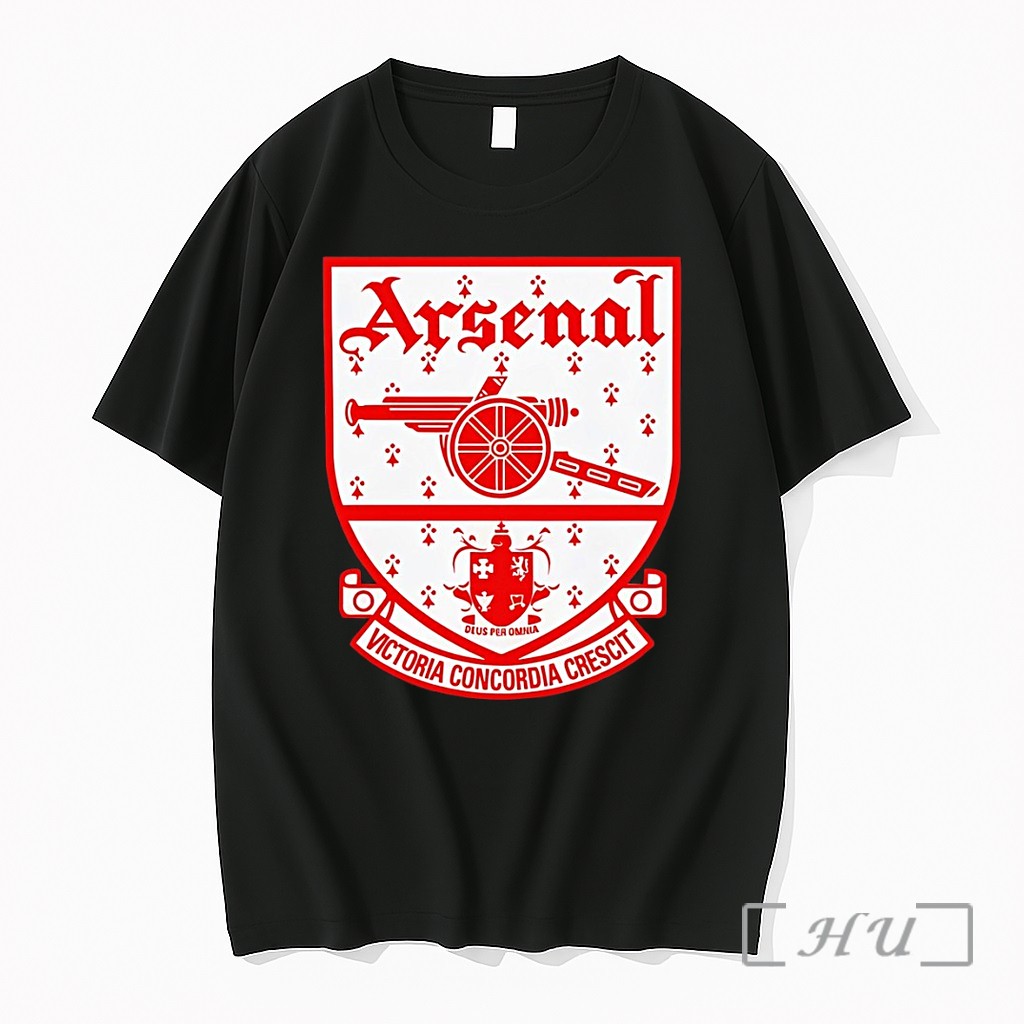 Officials Arsenal Fc Deus Per Omnia Victoria Concordia Crescit Premium T Shirts Sweater Hoodie