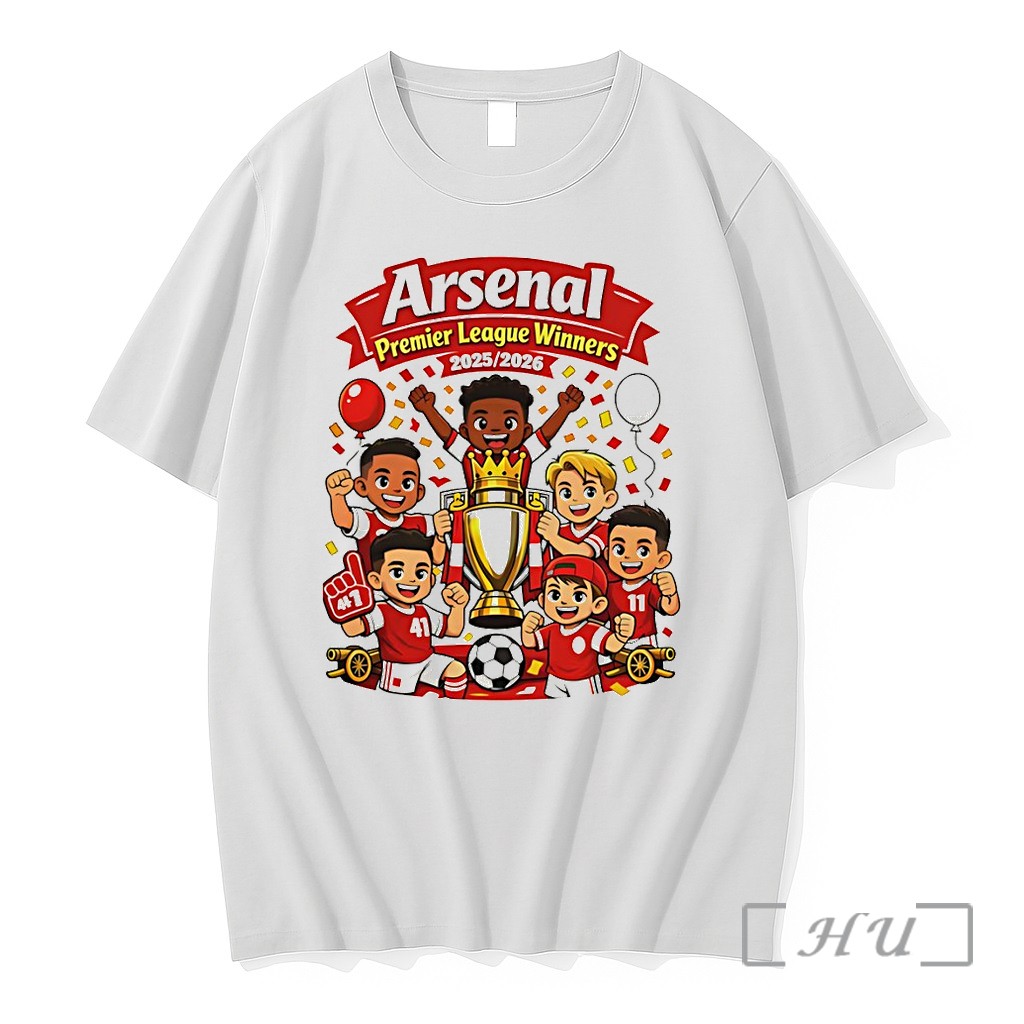 Officials Arsenal Fc Cartoon Premier League Winners 2025 2026 Premium T Shirts Sweater Hoodie