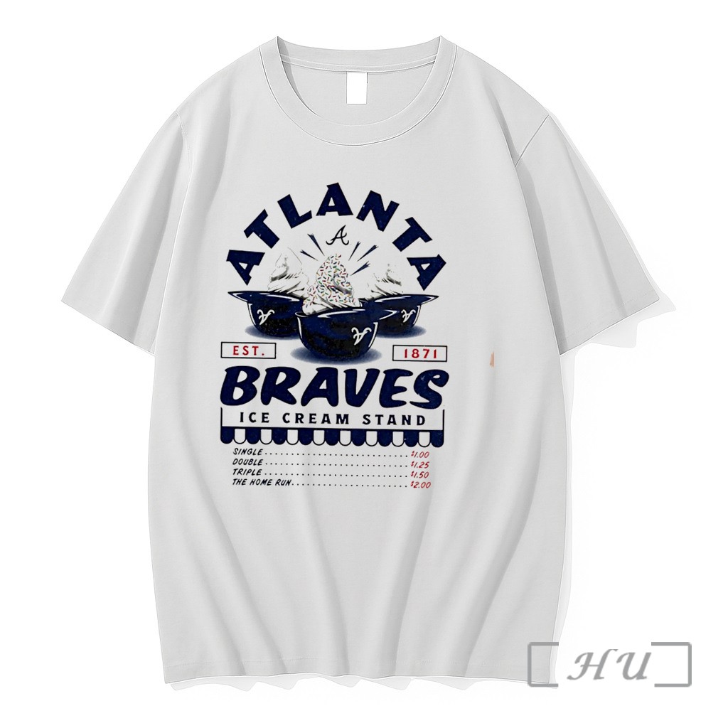 Officials Atlanta Braves Ice Cream Stand Tee Premium T Shirts Sweater Hoodie