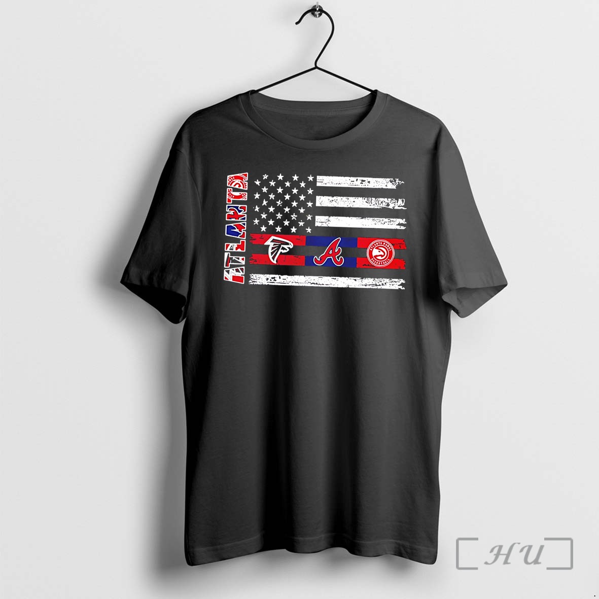 Officials Atlanta Sports Teams Logos Flag Tee Premium T Shirts Sweater Hoodie