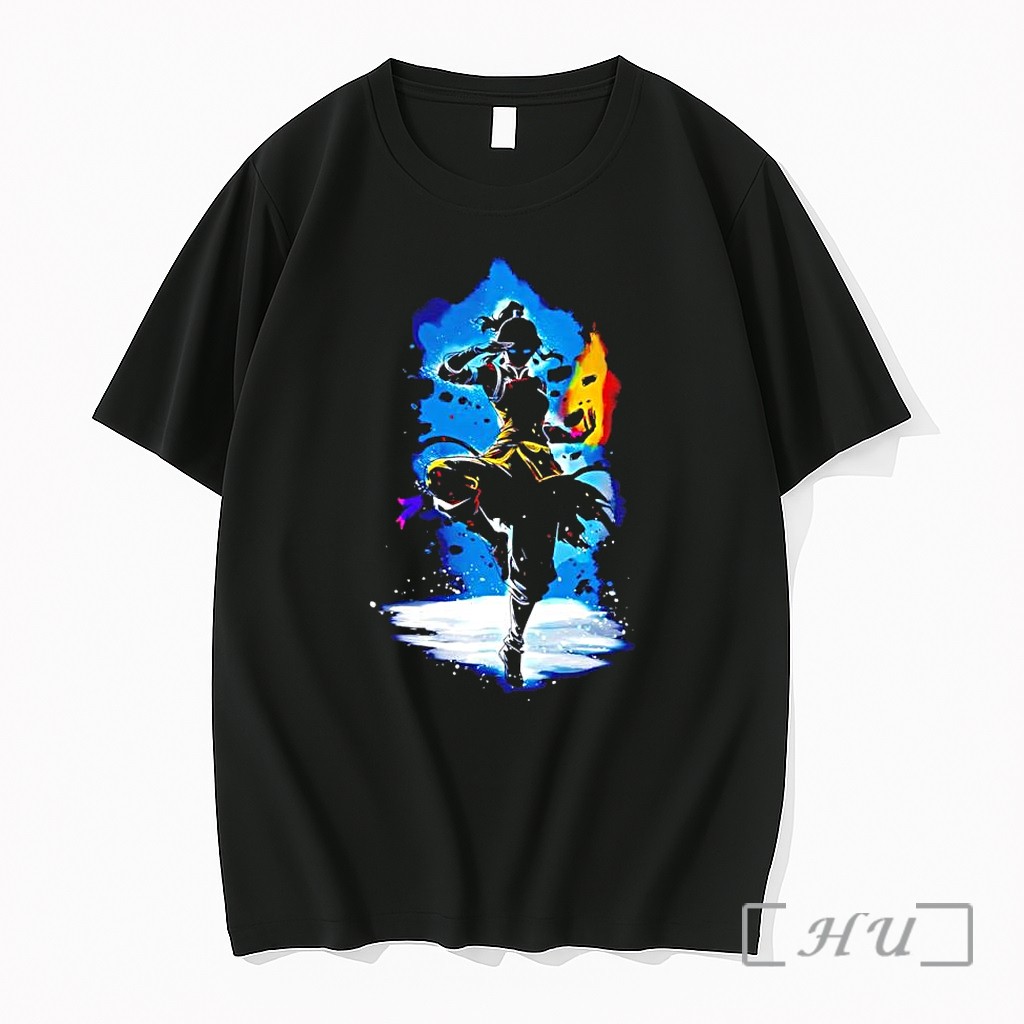 Officials Avatar Korra Elemental Bender Silhouette Art Premium T Shirts Sweater Hoodie