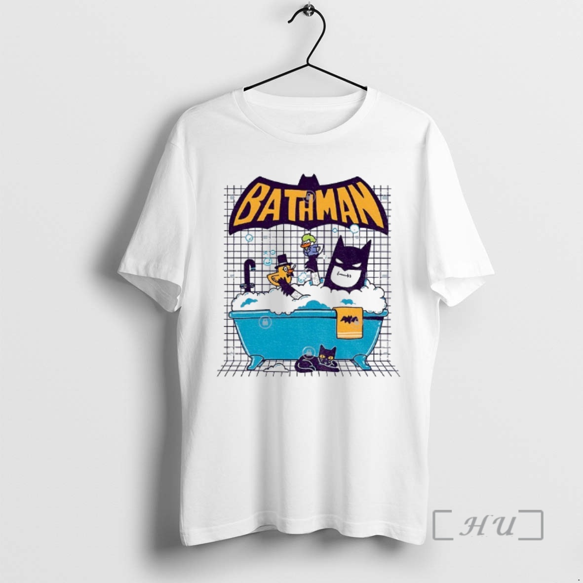 Officials Bathman Batman A Superhero In The Bathtub Premium T Shirts Sweater Hoodie