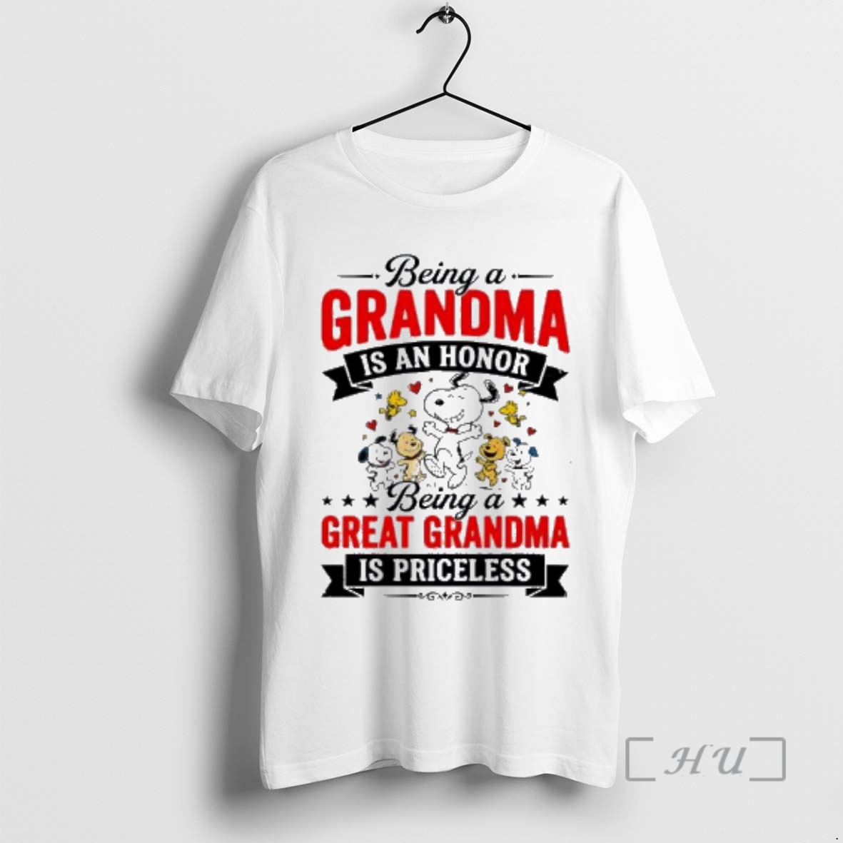 Officials Being A Grandma Is An Honor Snoopy Woodstock Peanuts Premium T Shirts Sweater Hoodie
