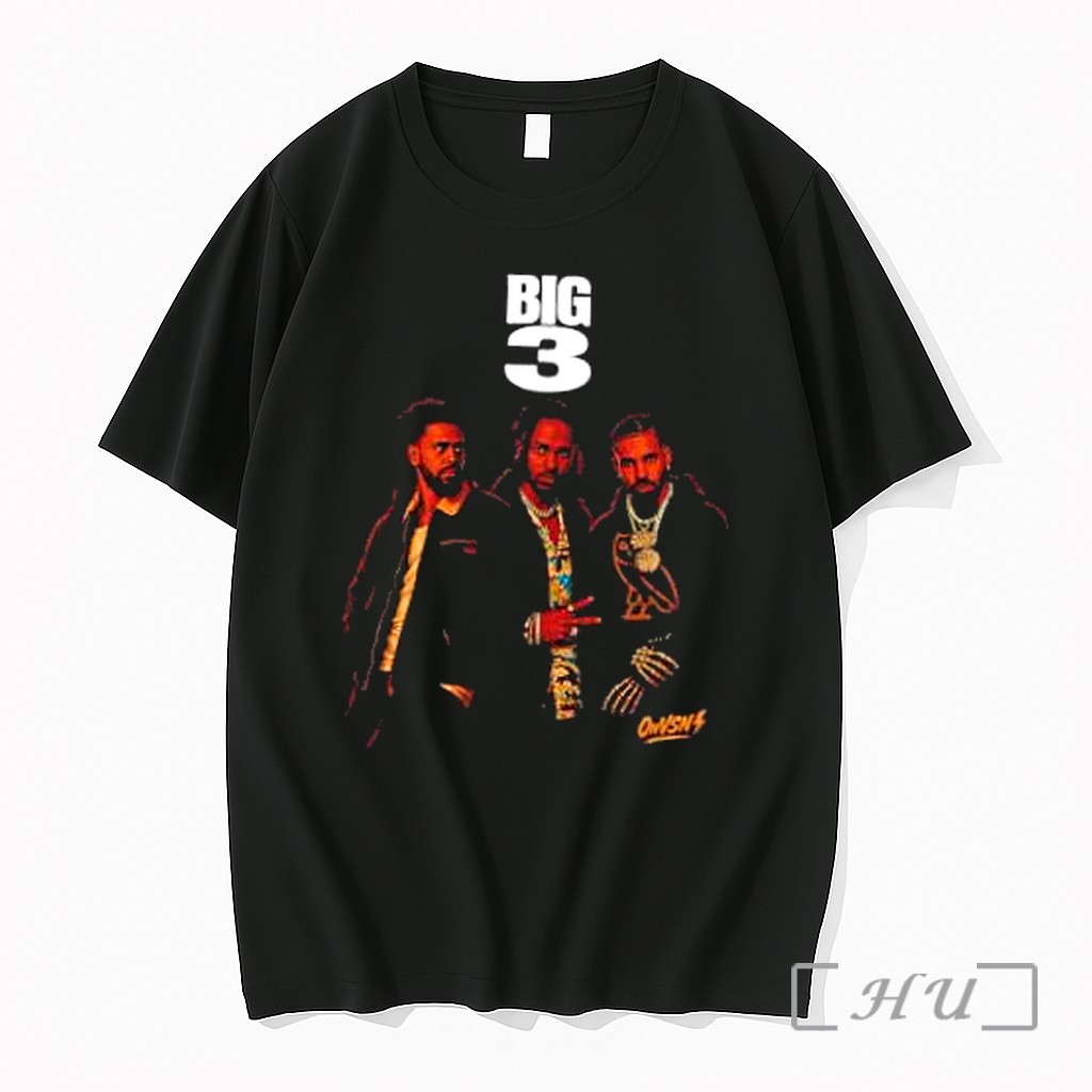 Officials Big 3 J Cole Kendrick Lamar Drake Hip Hop Music Rap Artists Legendary Figures Premium T Shirts Sweater Hoodie