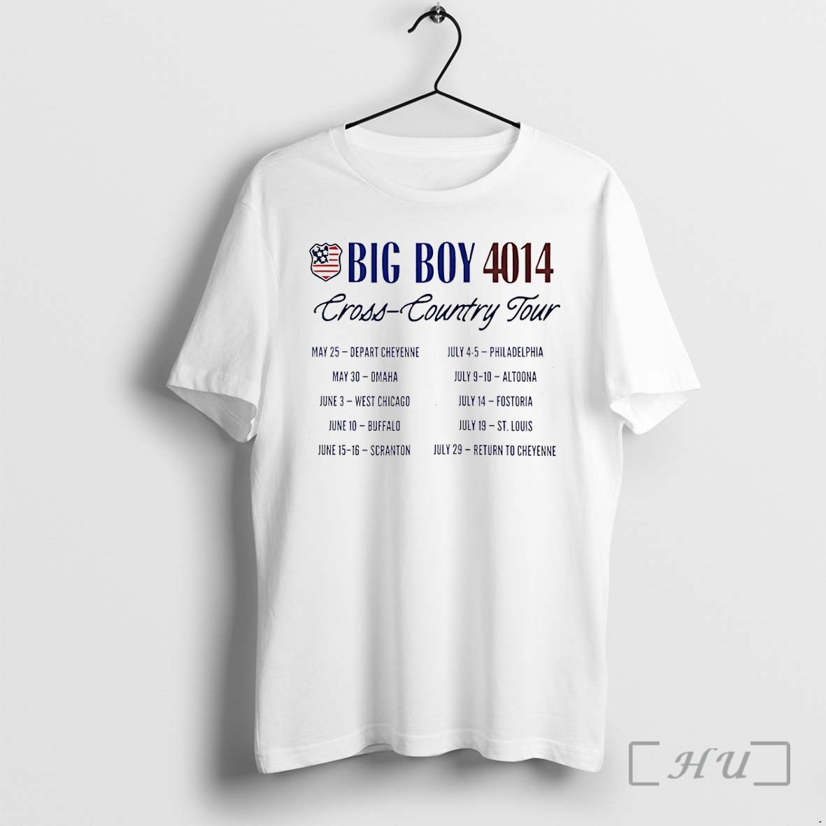 Officials Big Boy 4014 Tour America 250 Train Premium T Shirts Sweater Hoodie