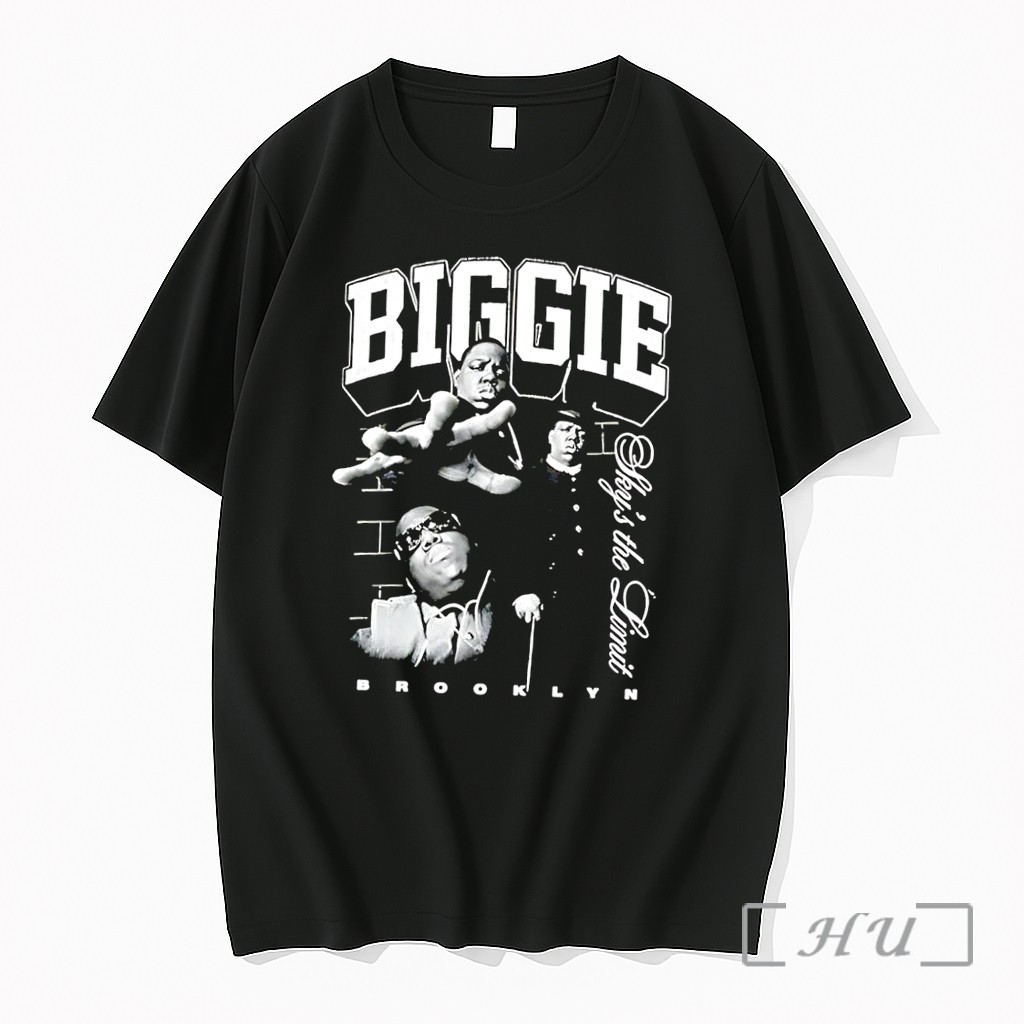Officials Biggie Smalls Notorious B I G Brooklyn Skys The Limit Iconic Rap 2026 Black Premium T Shirts Sweater Hoodie