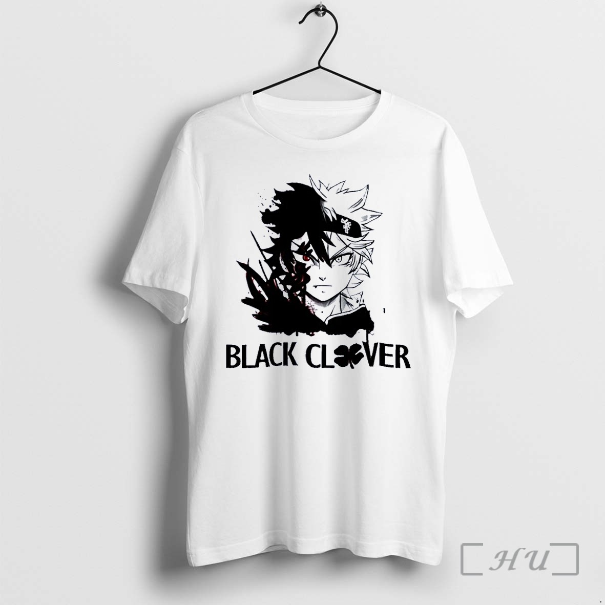 Officials Black Clover Asta Split Demon Form Never Give Up Anime Manga Future Arc 2026 White Premium T Shirts Sweater Hoodie