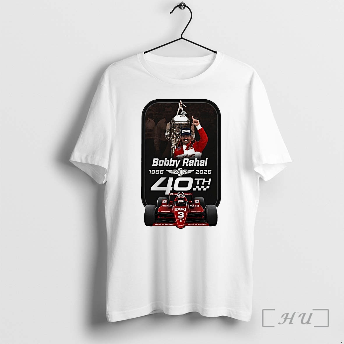 Officials Bobby Rahal Special Edition 40th Anniversary Indianapolis 500 Racing Premium T Shirts Sweater Hoodie