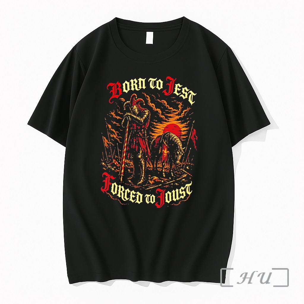 Officials Born To Jest Forced To Joust Battle Knight Clown Tee Premium T Shirts Sweater Hoodie