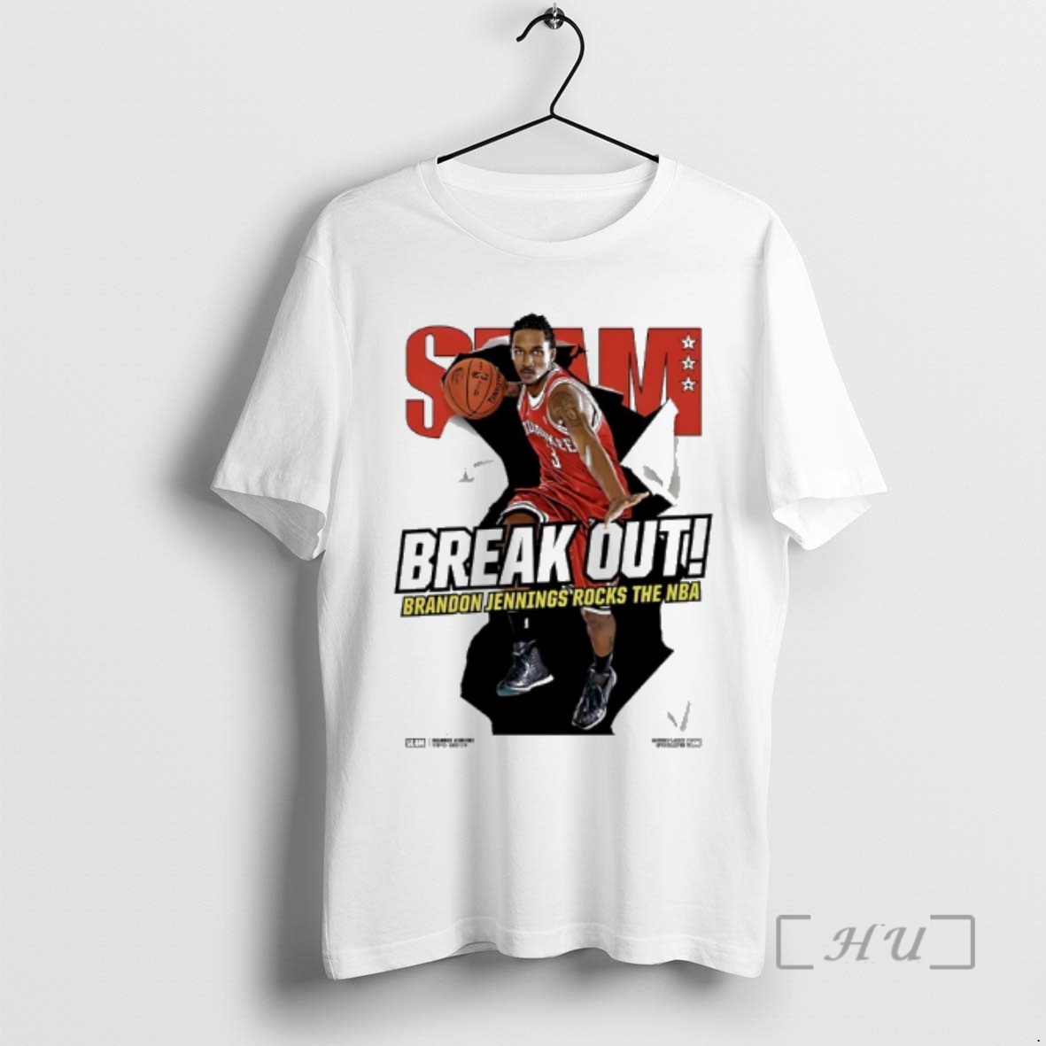 Officials Brandon Jennings Rocks The Nba Break Out Slam Premium T Shirts Sweater Hoodie
