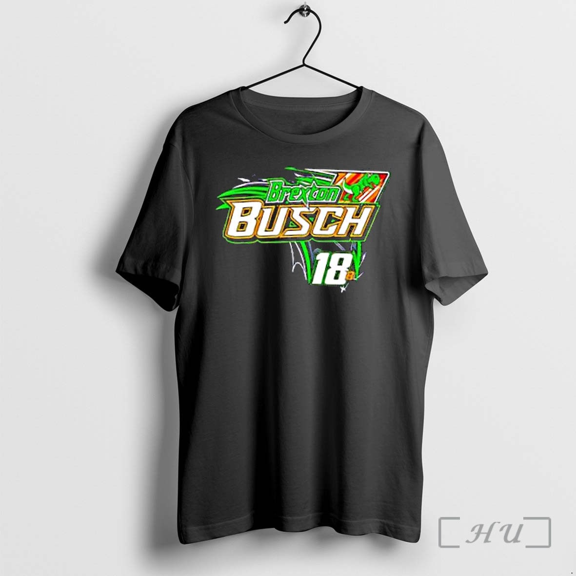 Officials Brexton Busch 18 Dirt Track Racing Dinosaur Premium T Shirts Sweater Hoodie