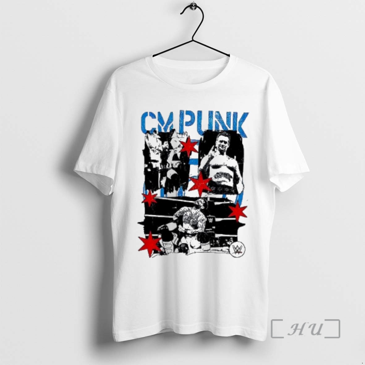 Officials Cm Punk Wwe Chicago Stars Collage Premium T Shirts Sweater Hoodie