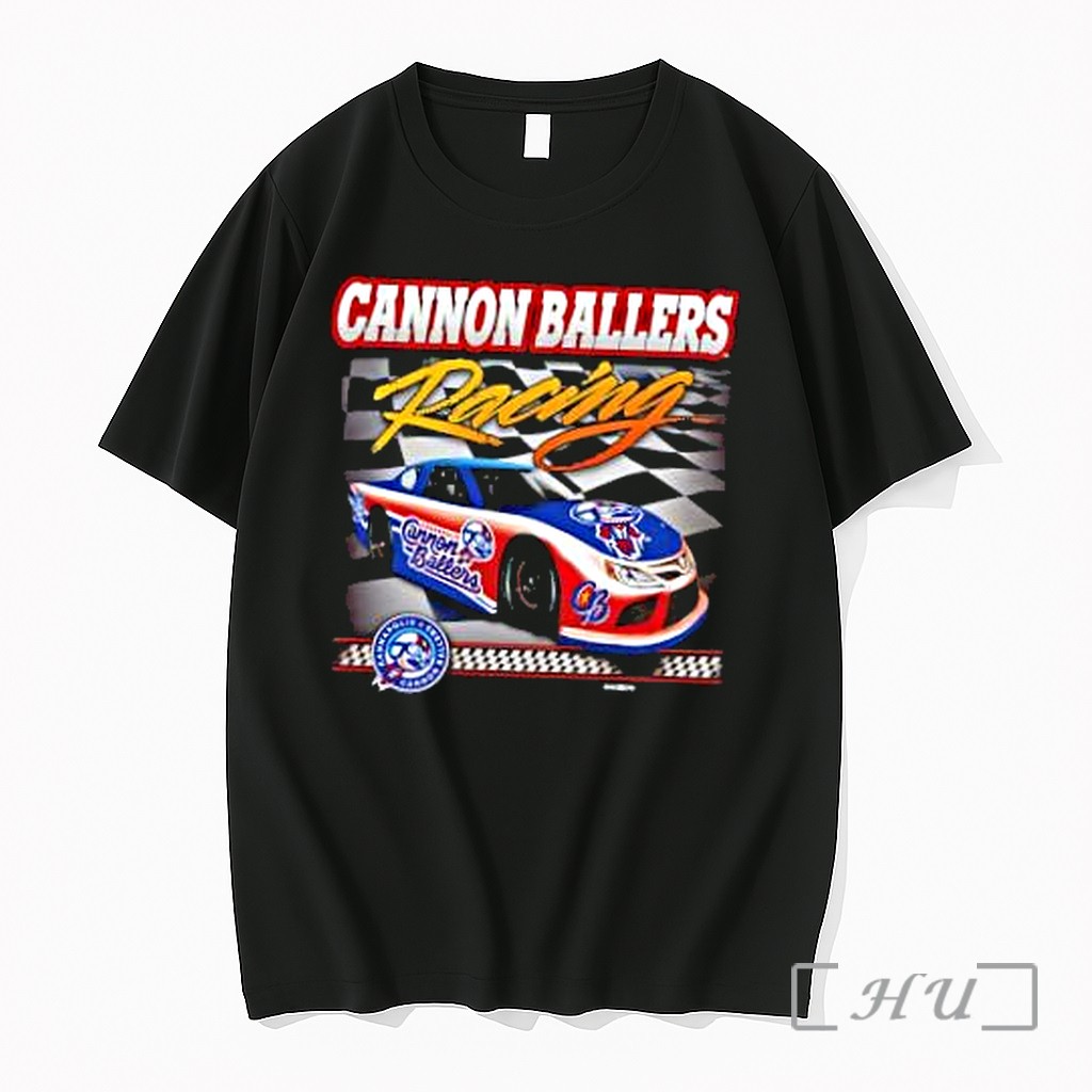 Officials Cannon Ballers Racing Kannapolis Race Car Mascot Checkered Flag Premium T Shirts Sweater Hoodie