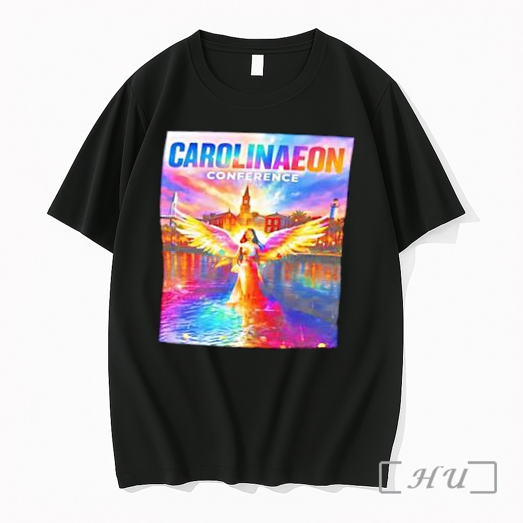 Officials Carolinaeon Conference June 2026 Angelic Winged Woman Vibrant Cityscape Premium T Shirts Sweater Hoodie