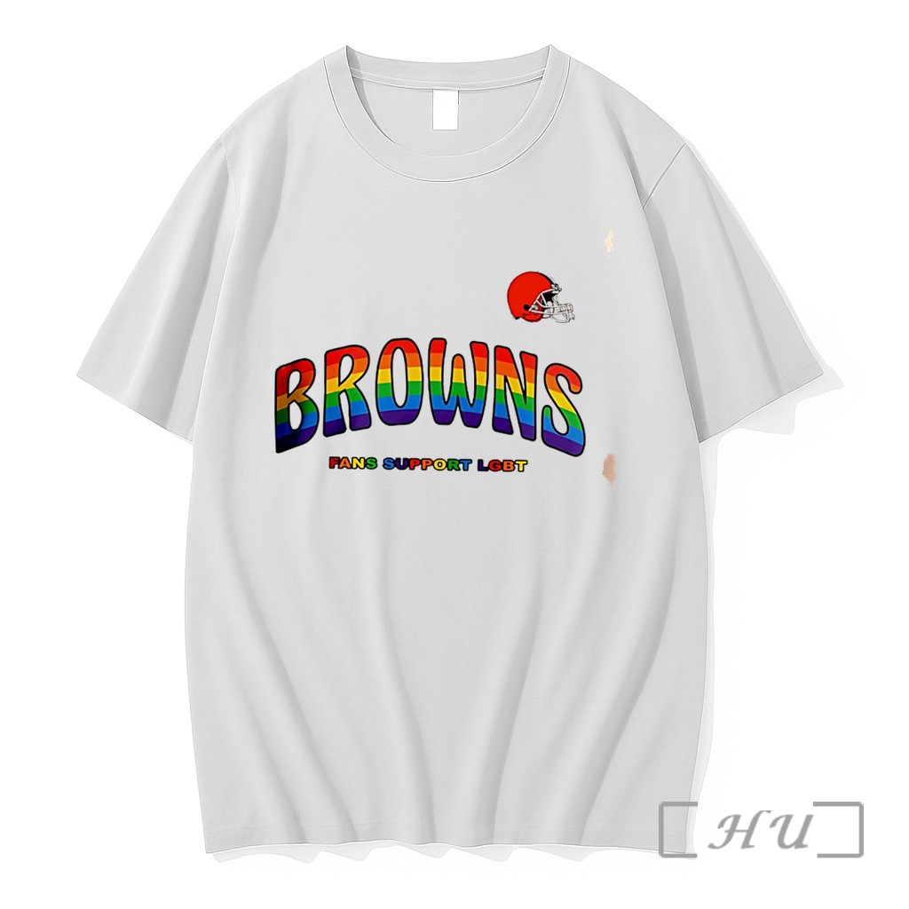 Officials Cleveland Browns Fans Support Lgbt Pride Month Tee Premium T Shirts Sweater Hoodie