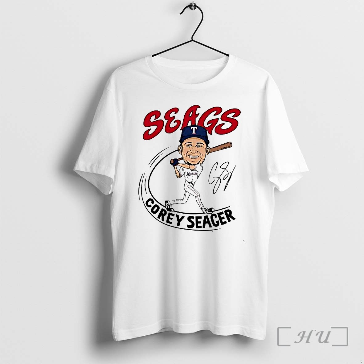 Officials Corey Seager Seags Batter Signature Texas Rangers Tee Premium T Shirts Sweater Hoodie
