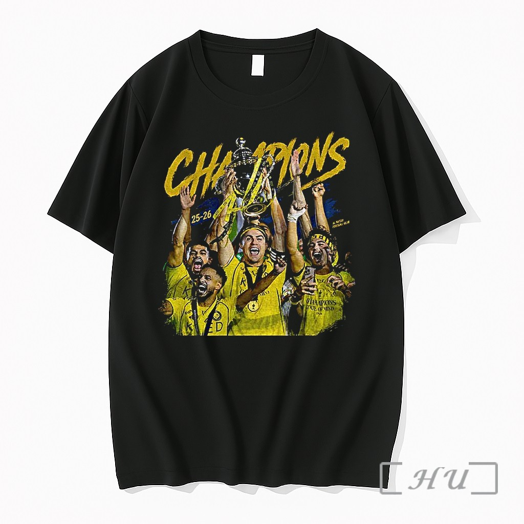 Officials Cristiano Ronaldo Al Nassr Fc Cup Champions 25 26 One Club One Dream One Family Vintage Premium T Shirts Sweater Hoodie