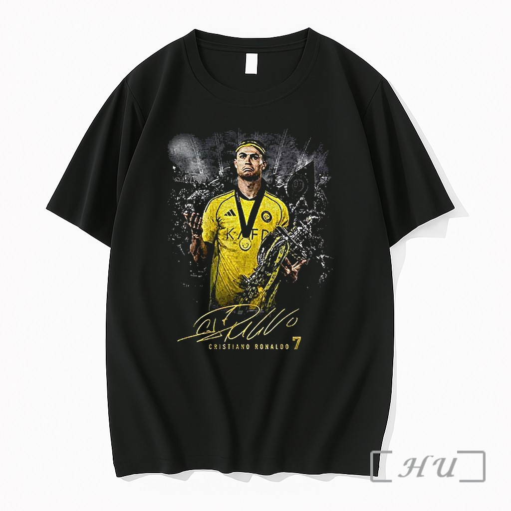 Officials Cristiano Ronaldo All Team Al Nassr Fc Champions 25 26 Photo Vintage Premium T Shirts Sweater Hoodie